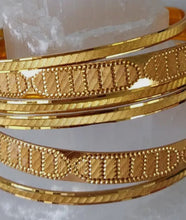 Load image into Gallery viewer, Bracelet Set Bangle Gold Plated
