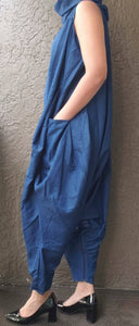 Blue Denim Jumpsuit Women Fashion