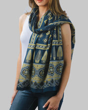 Load image into Gallery viewer, Cotton Handmade Block Print Scarf