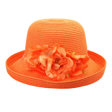 Load image into Gallery viewer, Curved Brim Paper Braid Sun Hat