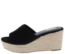 Load image into Gallery viewer, Platform Espadrille Wedge Open Toe