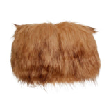 Faux Fur Leg Warmer  Brown, Multi Tone