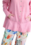 PHALIA Solid linen shirt