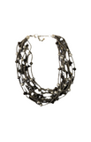 Multi Strand Beaded Pearl Collar Necklace