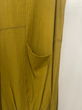 Mustard Crinkled Moonlight Dress D3532
