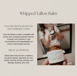 Whipped Grass-Fed Beef Tallow Balm