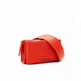 Small geometric embossed crossbody bag