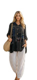 Transparente Patch Shirt Linen 92045