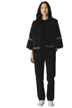 Load image into Gallery viewer, Fuzzy Black Jacket Women