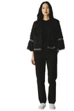 Fuzzy Black Jacket Women