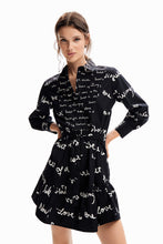 Load image into Gallery viewer, Short message tunic dress