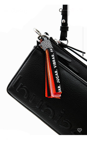 Small half-logo crossbody bag women