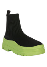 Load image into Gallery viewer, Knitted platform boots Women