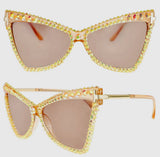 Sparkling cat eye sunglasses