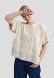 BLAIR Textured hemp & cotton blouse