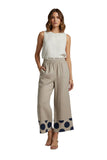 Pants 100% Linen Dots