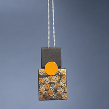 Load image into Gallery viewer, Double Square Vegan Leather Pendant