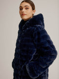 Nikki Jones Reversible Faux Fur Coat - Style K4129RK-164