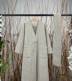 Long Coat and Scarf w/ Functional Pockets