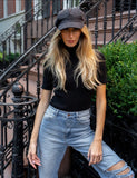 Corduroy Newsboy Cabby Cap