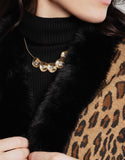 Luxury Thick Cheetah Pattern Faux Fur Cape