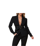 Blazer Black with studded Belt