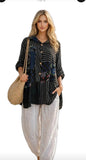 Transparente Patch Shirt Linen 92045