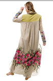 Kensington Embroidered Gardens Maxi Duster / Topper