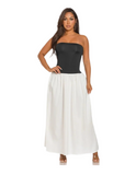 Colorblock Tube Maxi Dress