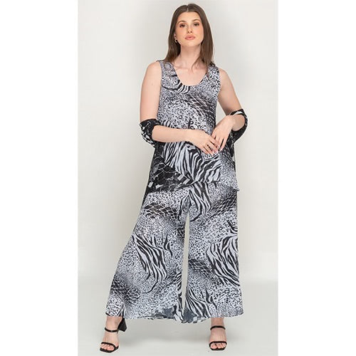 Sleeveless Pants Set Reversible