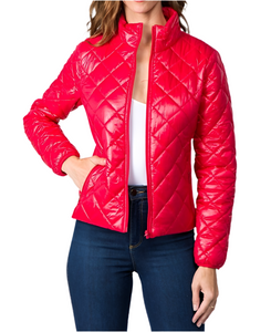 Zip Down Puffer Jacket -Women