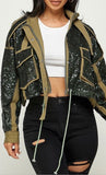 Sequin Olive Jacket
