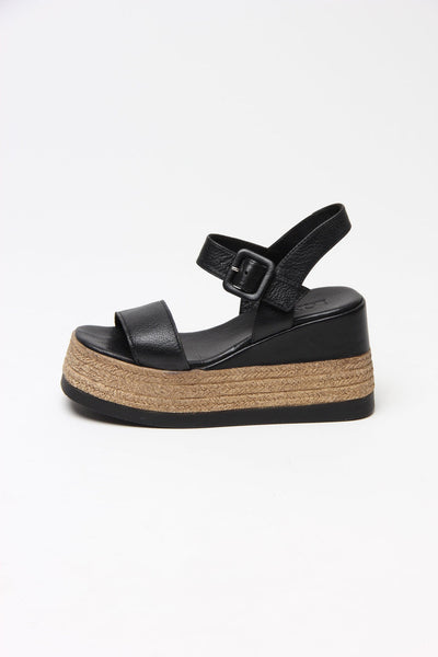 Venetia Black Sandals Genuine Leather