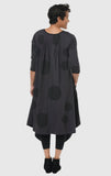 Boho in Charcoal Striped Circles