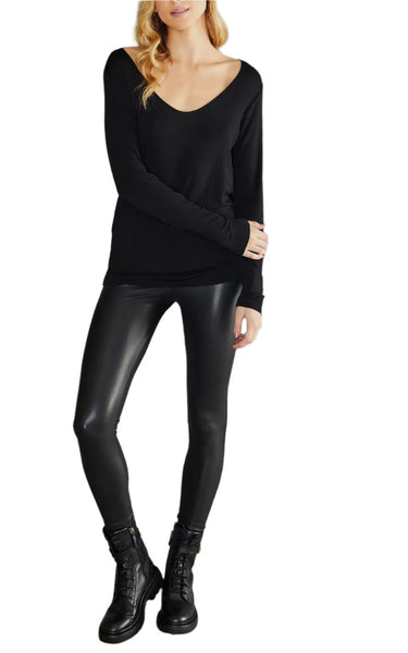 Coated PU High Waist Premium Leggings