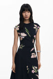 IRREGULAR FLORAL DRESS