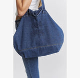 Large Blue Denim Bag