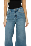 High Rise Crop Palazzo Jeans