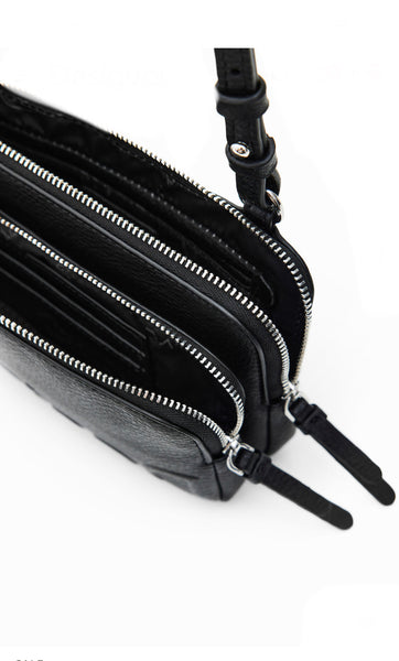 Small half-logo crossbody bag women