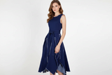 Ruffle Denim Dress