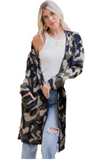 Camo Cardigan Curvy
