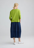 CERYS Asymmetric jersey blouse