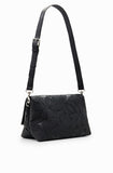 Midsize die-cut flower crossbody bag