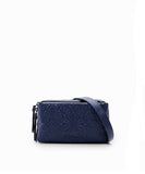 Small geometric embossed crossbody bag