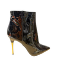 Dress Booties Patent Leather Heels