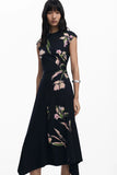 IRREGULAR FLORAL DRESS
