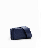 Small geometric embossed crossbody bag