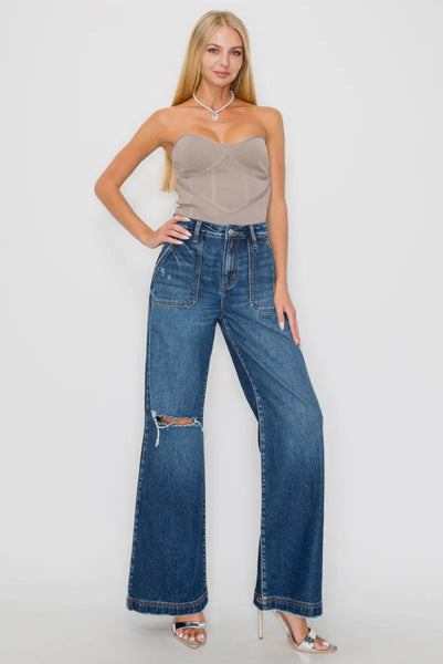 High Rise Flare Jeans