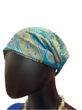 Upcycled silk sari reversible headband