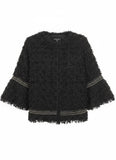 Fuzzy Black Jacket Women